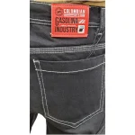 Jean Cargo negro remarcado para Hombre