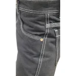 Jean Cargo negro remarcado para Hombre
