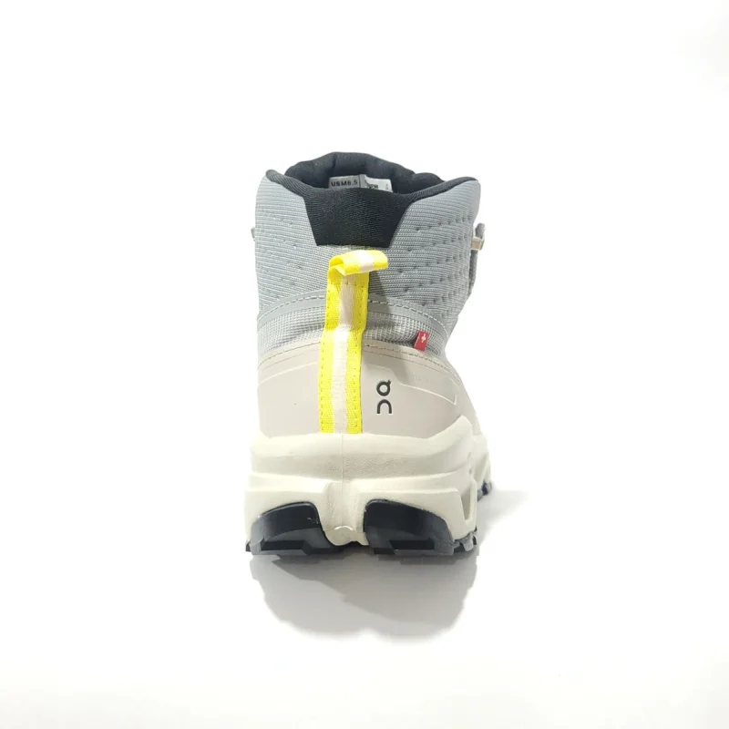 Botas On Cloud Rock gris claro para hombre — impermeables, ligeras y cómodas, perfectas para trekking, caminatas urbanas o aventuras al aire libre.