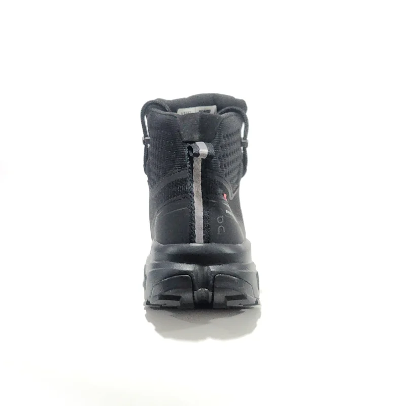 Botas On Cloudrock negras para hombre — impermeables, ligeras y cómodas, perfectas para trekking, caminatas urbanas o aventuras al aire libre. Venta en Colombia. Descuentos y ofertas explusivas.