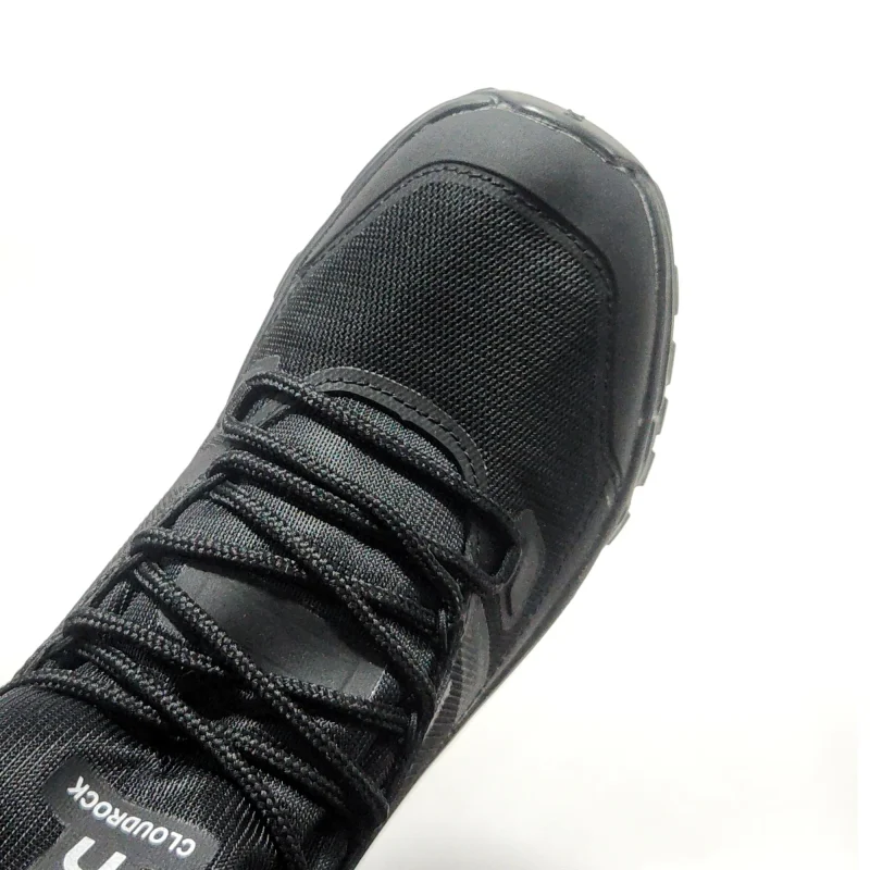 Botas On Cloudrock negras para hombre — impermeables, ligeras y cómodas, perfectas para trekking, caminatas urbanas o aventuras al aire libre. Venta en Colombia. Descuentos y ofertas explusivas.